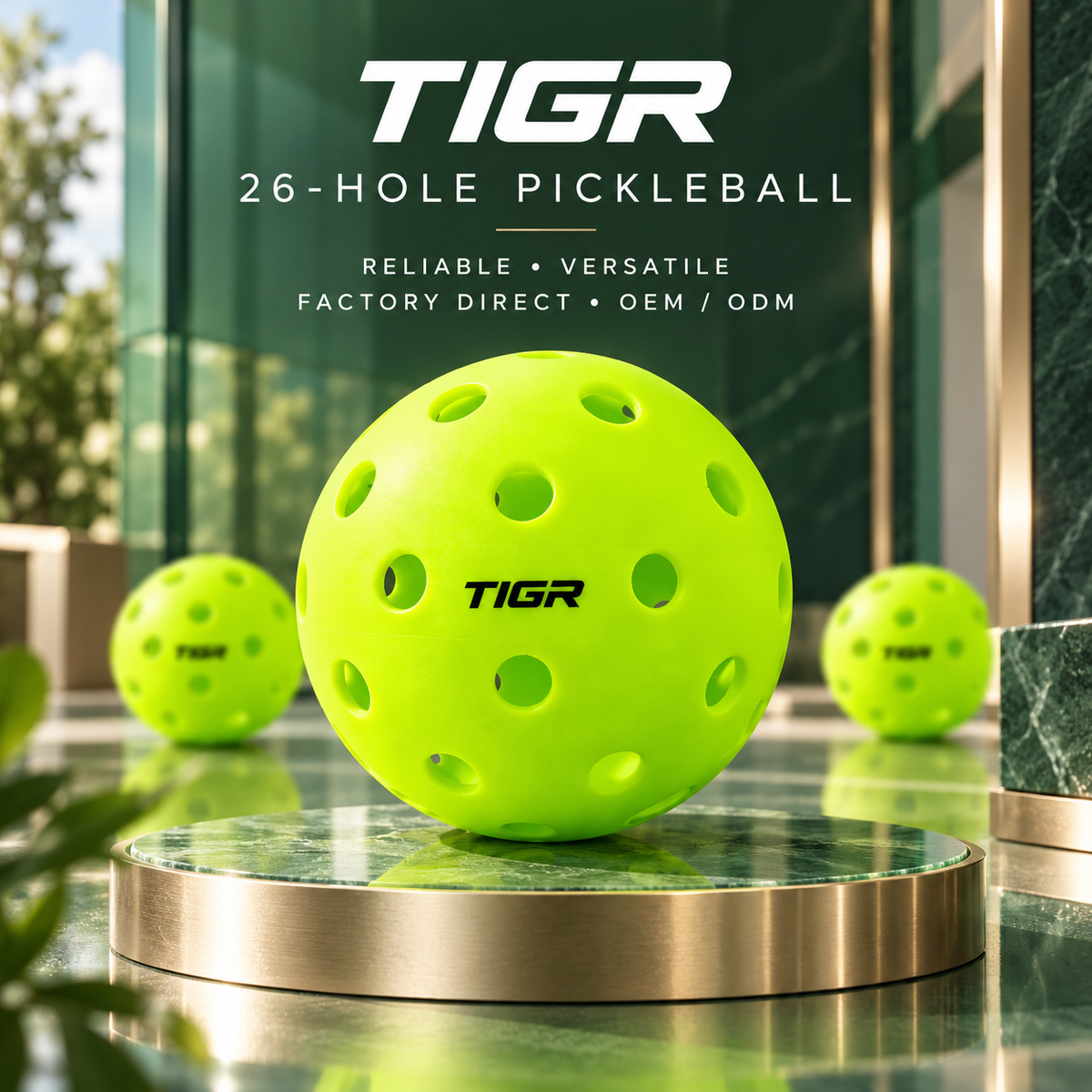 26-Hole Pickleball Balls — Factory Direct From $0.18/Pc