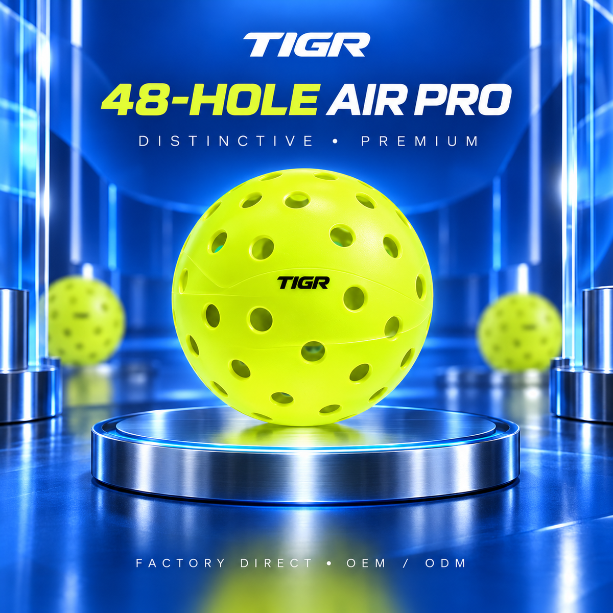 48-Hole Air Pro Pickleball Balls — Premium Factory Direct