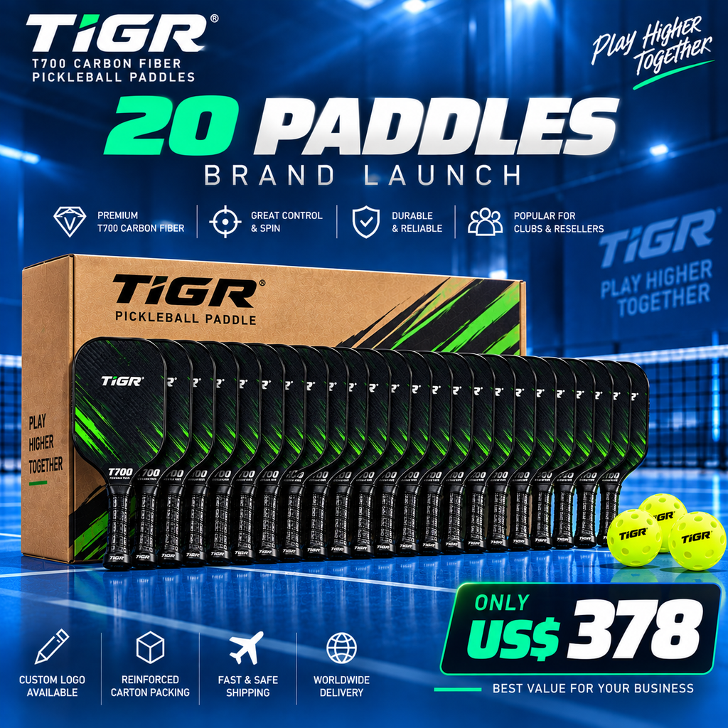 Custom T700 Carbon Fiber Pickleball Paddle — Gen 4.5 Thermoformed