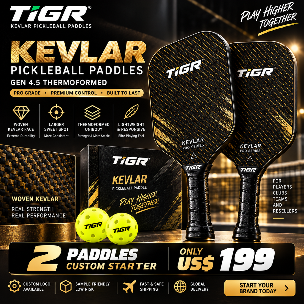 Custom Kevlar Pickleball Paddle — Gen 4.5 Thermoformed